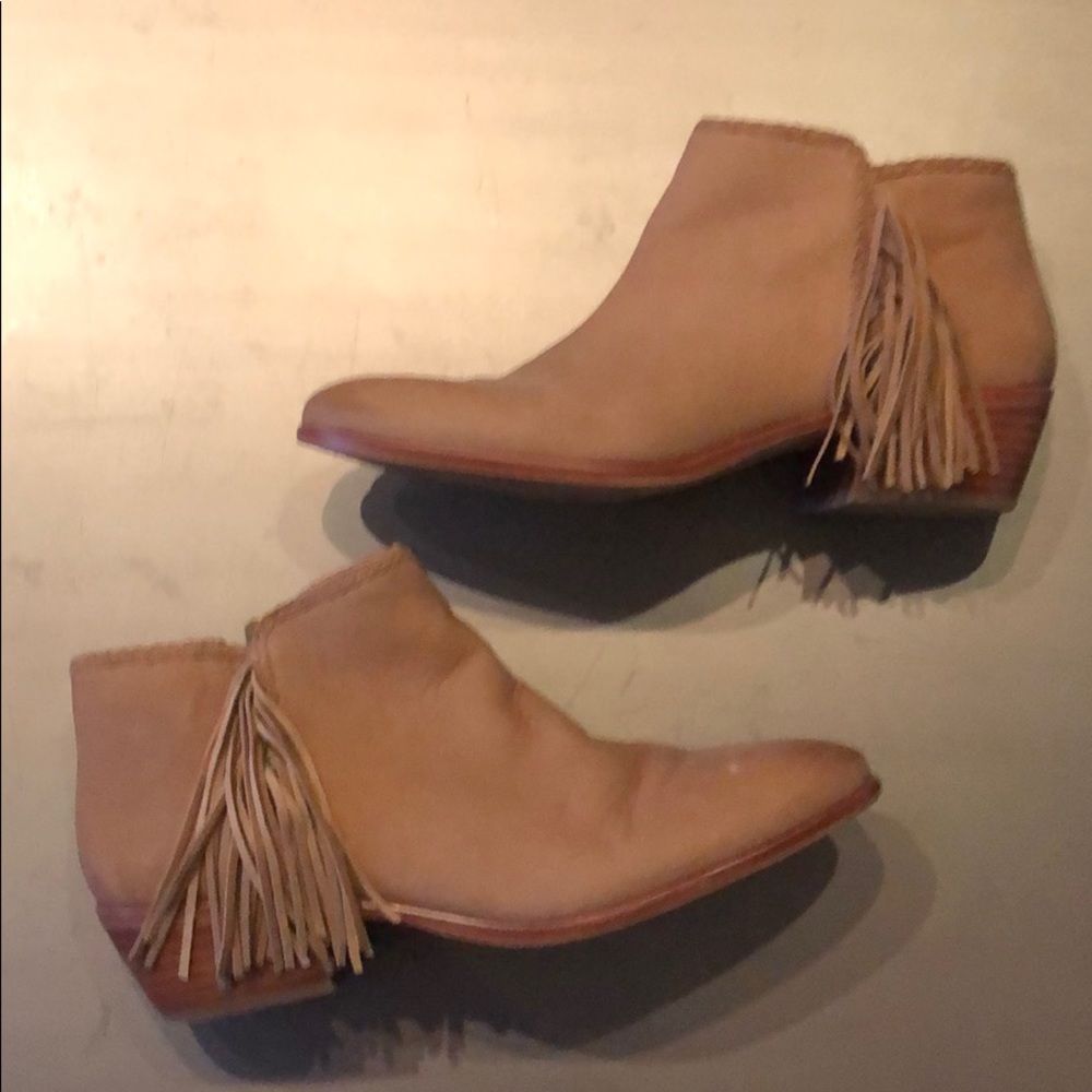 Sam Edelman Fringe Suede Bootie